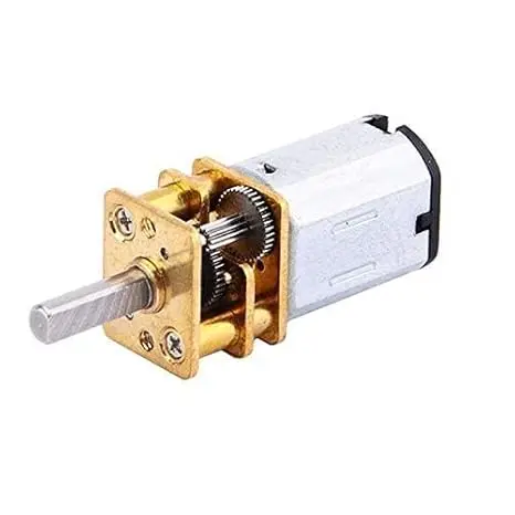 DC 6V 30 RPM Speed Reduction Gear Motor with Metal Gearbox N20 3 MM Shaft Diameter × 10 MM Shaft Length for DIY Electric Toys Small Cars Robots Model 