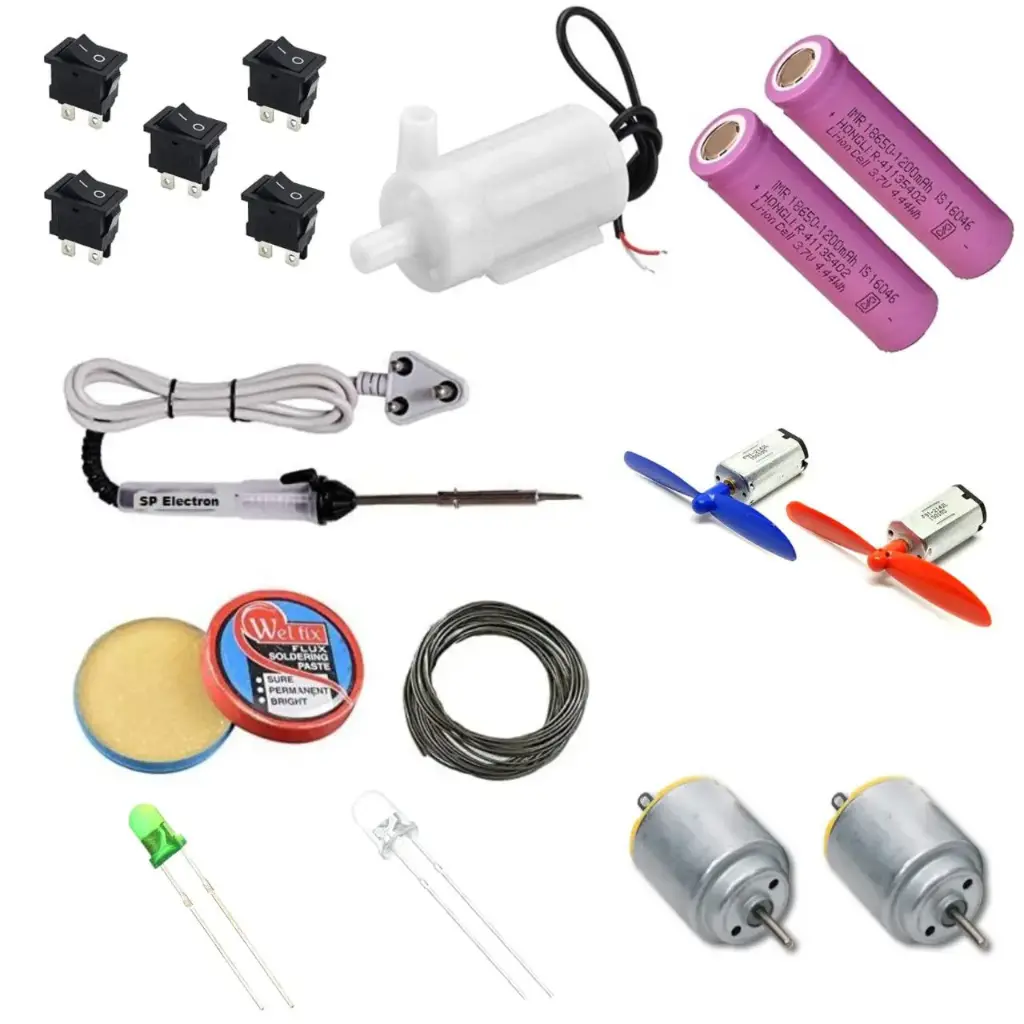 Basic Electronics Kit for Beginners – 10-in-1 DIY Component Set